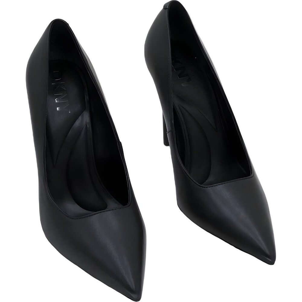 DKNY Mickel Black Pointed Toe Slip-On Heels Pumps Women US 7M EU 37.5